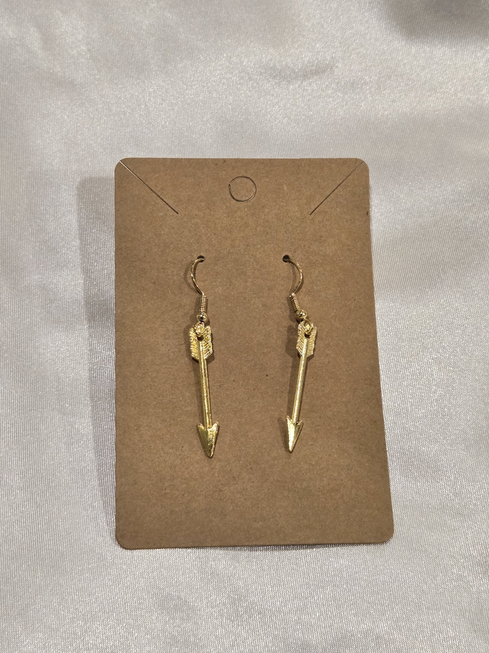 Gold Arrow Dangle Earrings